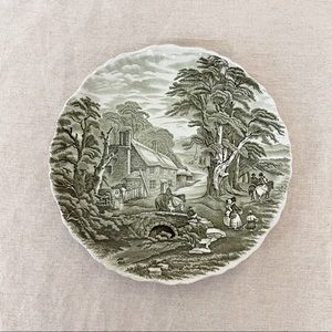 Old Foley | James Kent Staffordshire England Pastoral Scene Dinner Plate